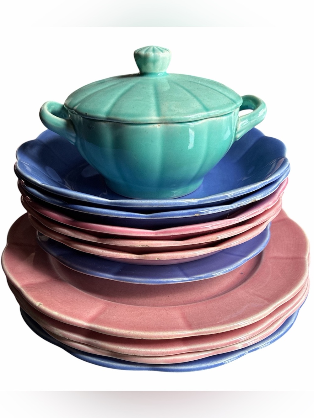 Set W.S. George Petalware Dishes